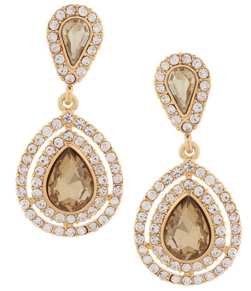 Gemma Layne Pave Teardrop Earrings