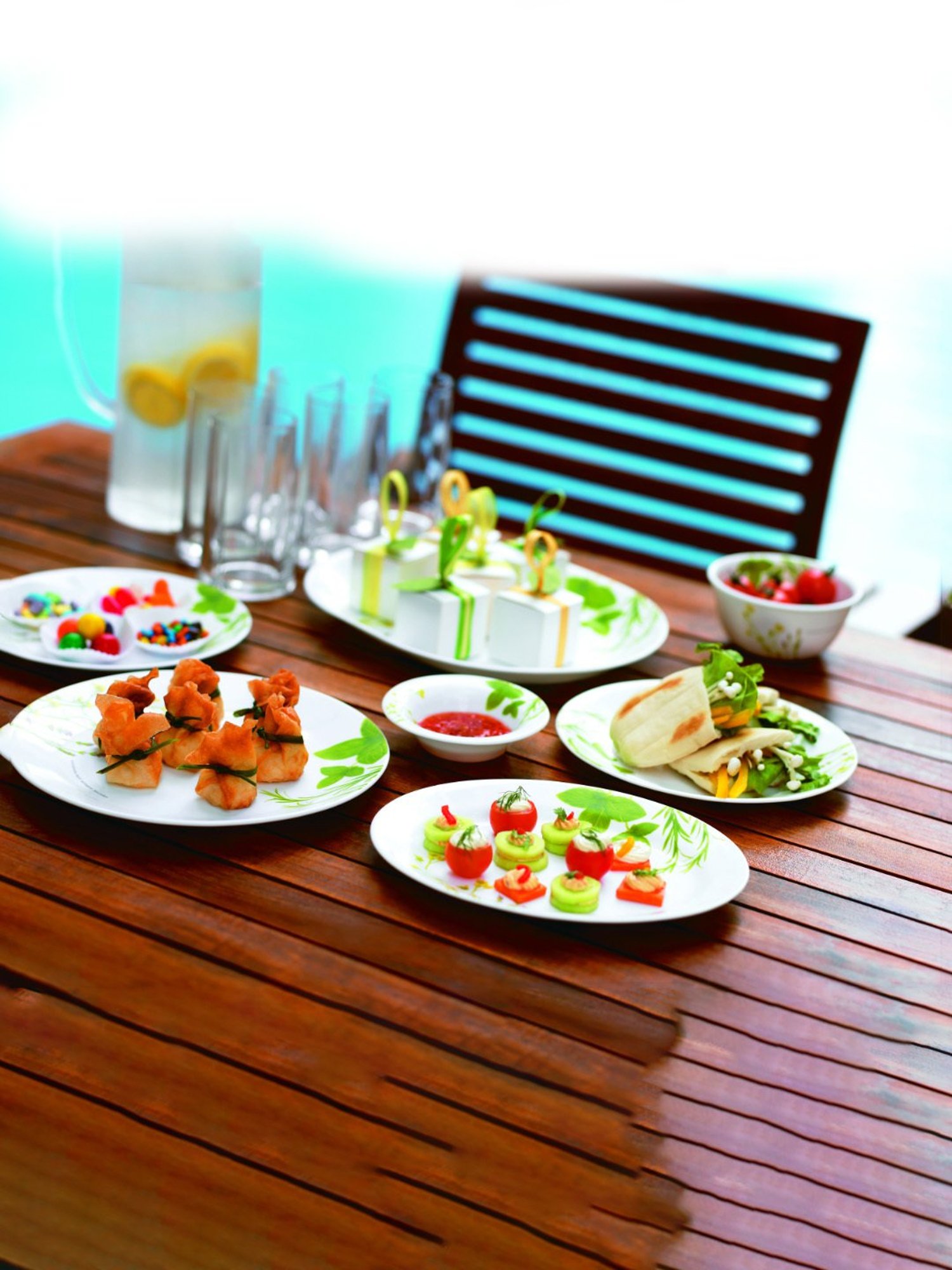 Corelle Asia European Herbs 26cm Dinner Plate Pack of 2