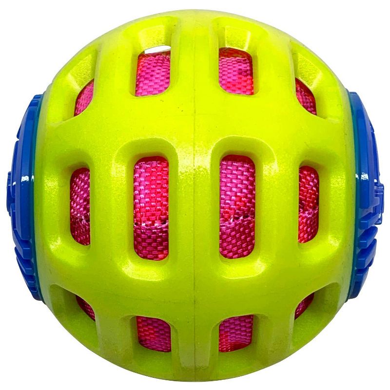 NERF Exo Crunch Squeak Ball Dog Toy - 3.8"