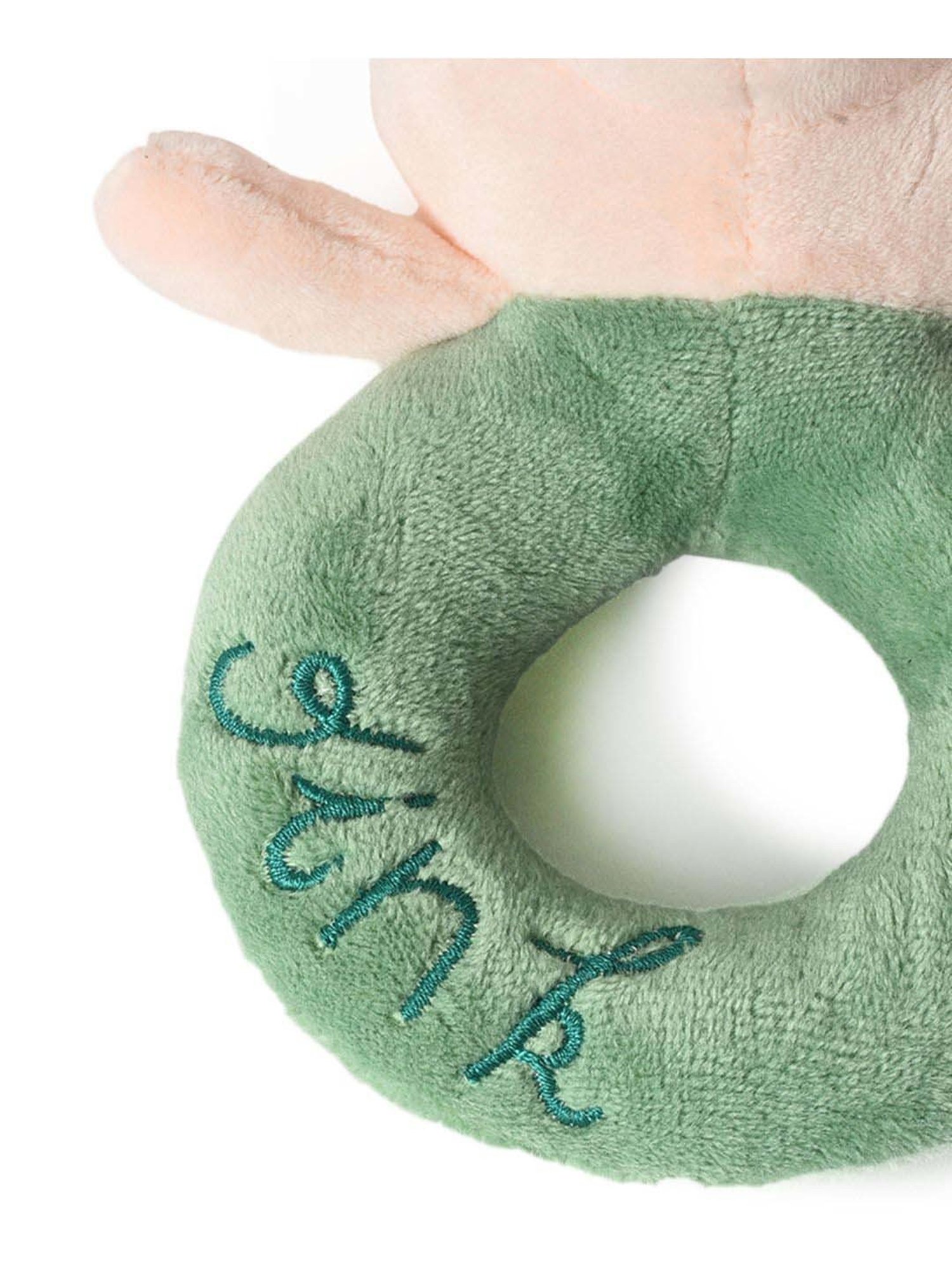 MiArcus Kids Pink & Green Ring Rattle Toy