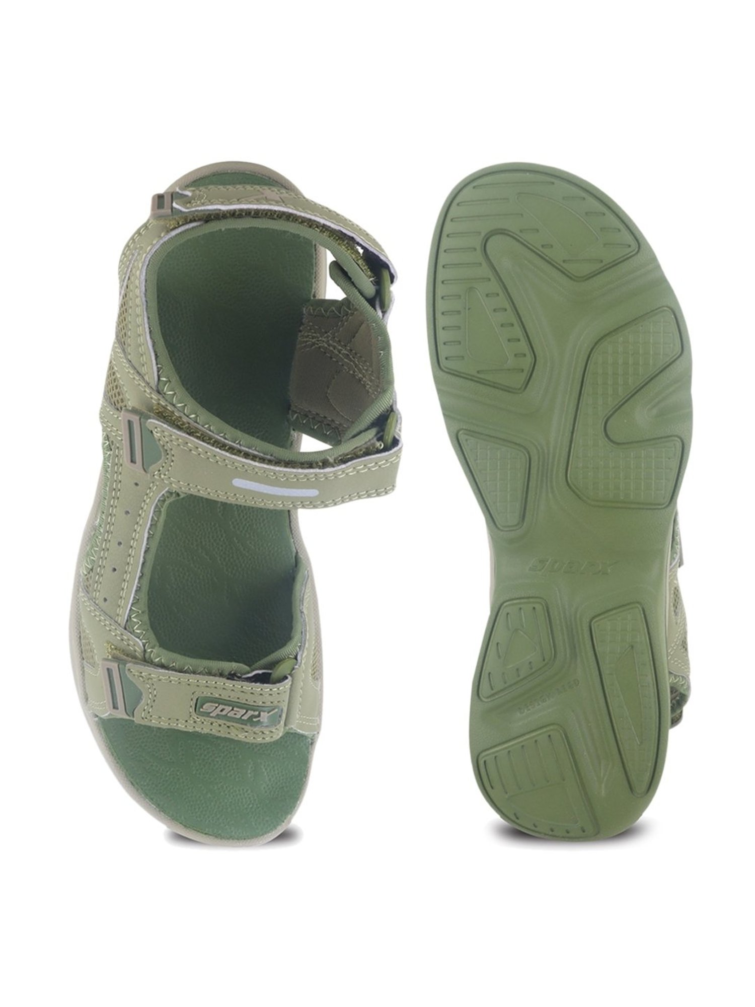 Sparx Women's Green Floater Sandals