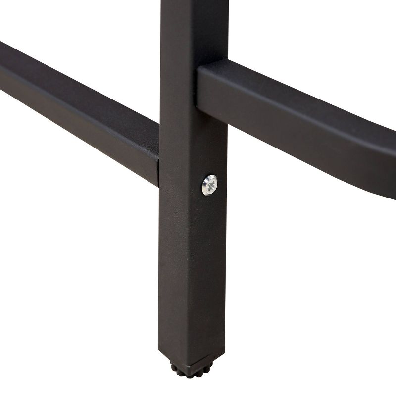 Daniel Compact L Shaped Office Desk Natural/Black - Poly & Bark