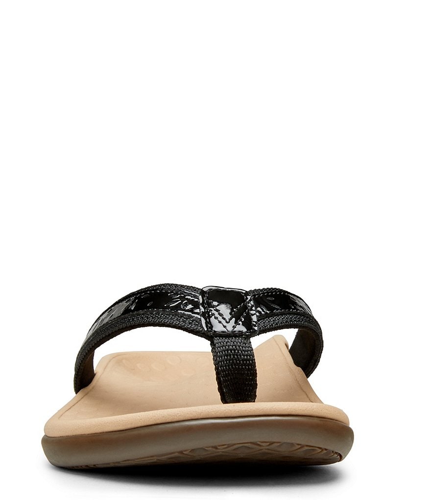 Vionic Casandra Perforated Leather Thong Sandals