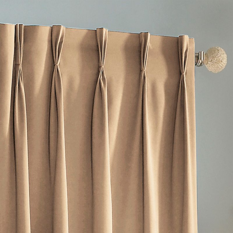 84"x100" Thermaweave Blackout Patio Door Curtain Panel Bronze - Eclipse