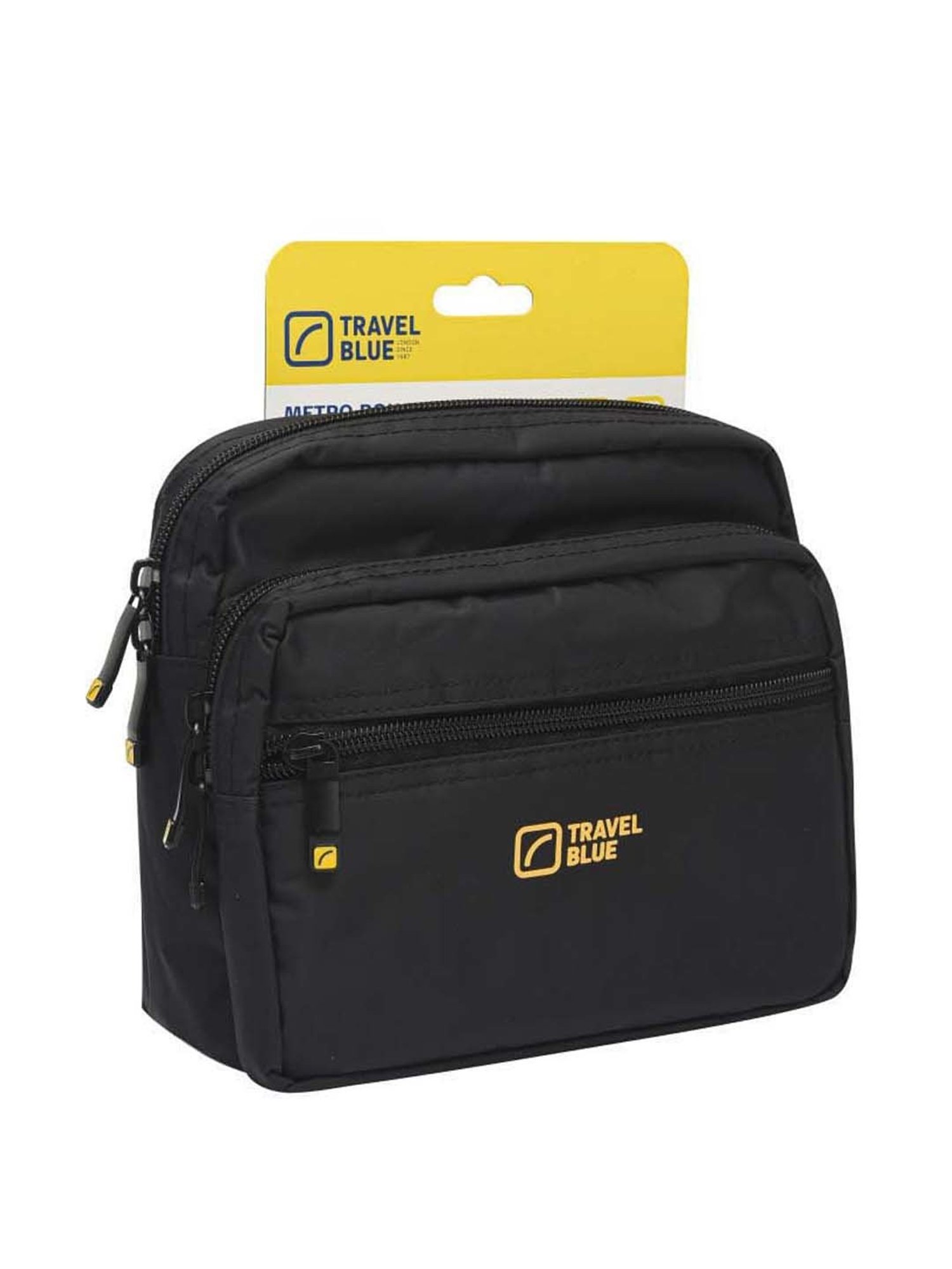 Travel Blue Black Solid Waist Pouch