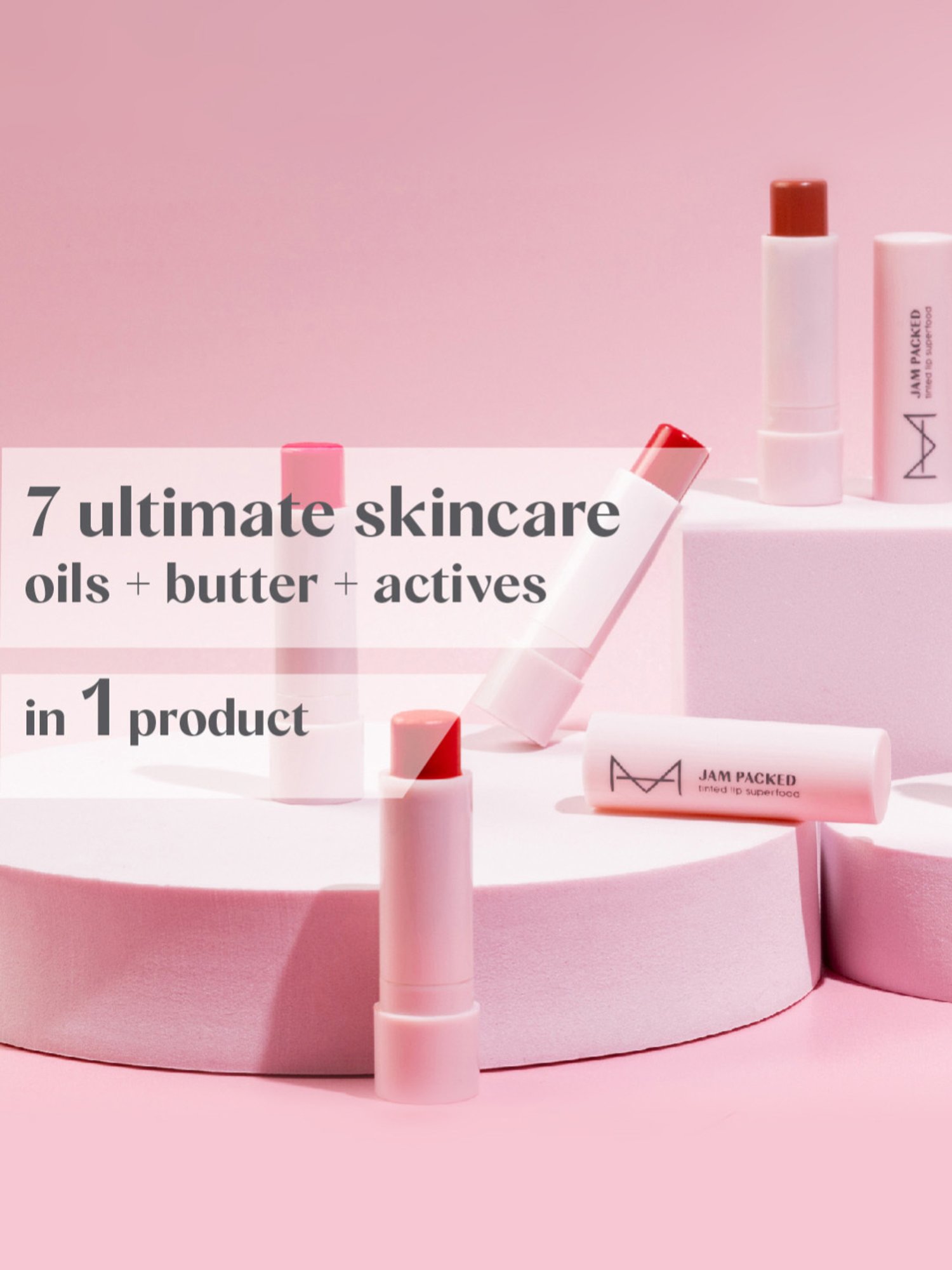 House of Makeup Jam Packed Tinted Lip Superfood Lush Caramel - 3.8 gm