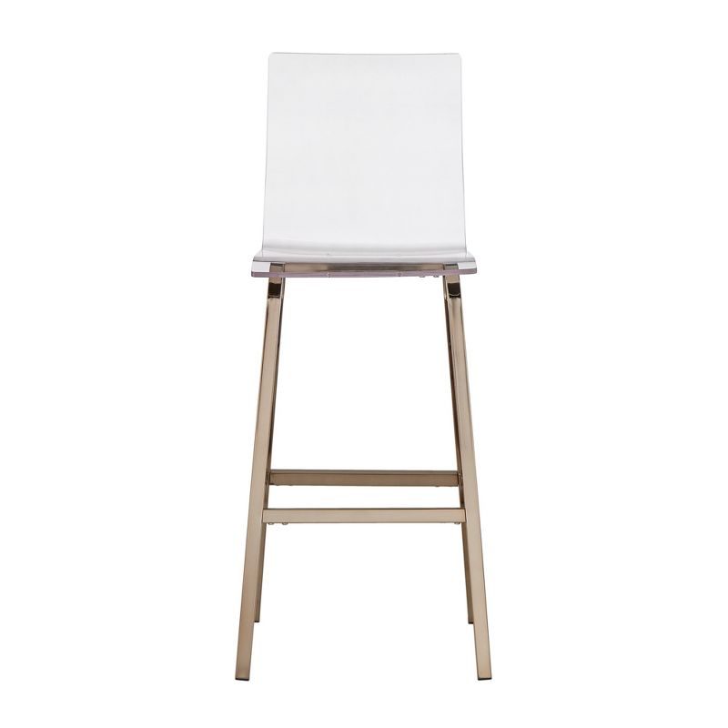 Set of 2 29" Alta Modern Barstools Champagne Gold - Inspire Q