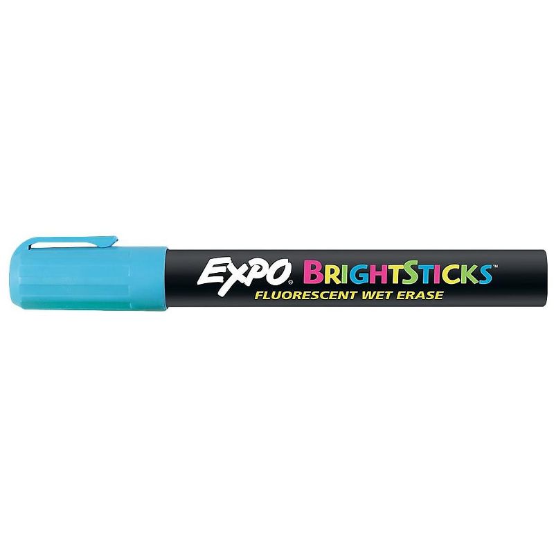 EXPO Bright Sticks Wet-Erase Fluorescent Marker Set Bullet Tip Assorted 14075