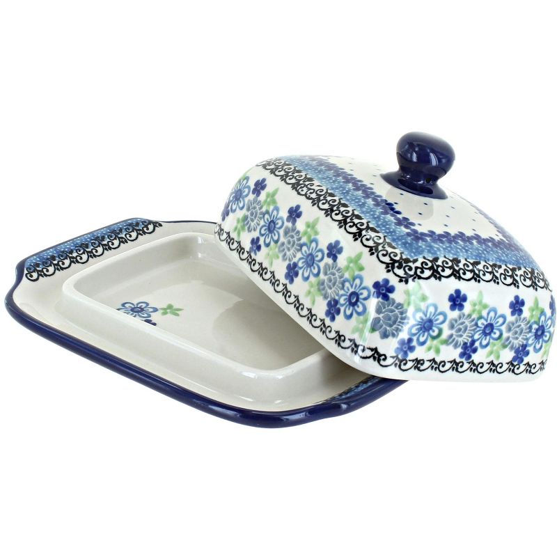 3R Studios Pressed Glass Butter Dish