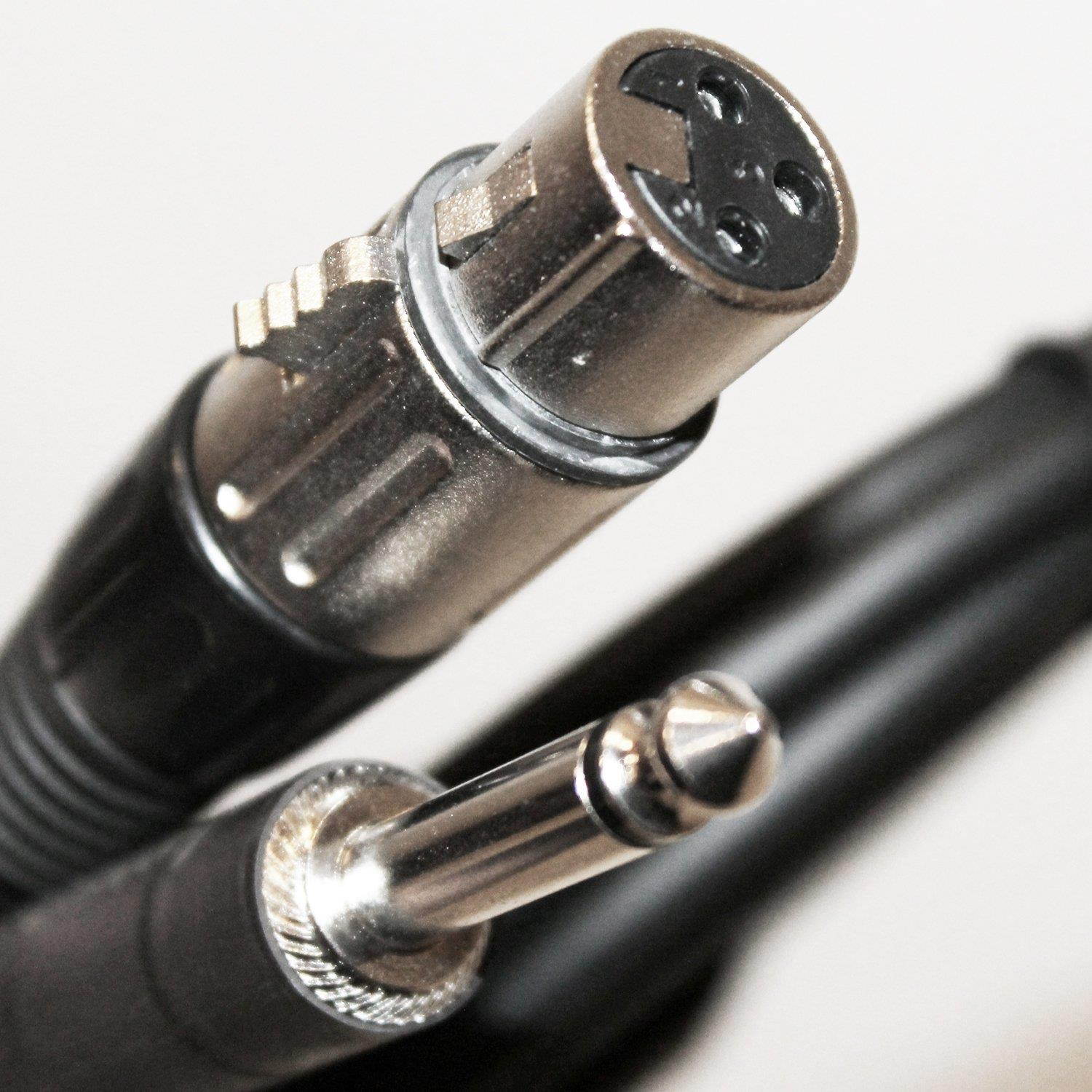 ChromaCast Pro Series 20 Foot 1/4" Male to XLR Female Microphone Cable, Black