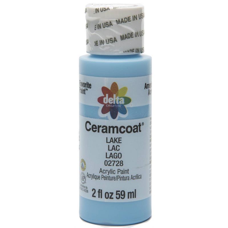 Delta Ceramcoat Acrylic Paint (2oz) - Lake Blue