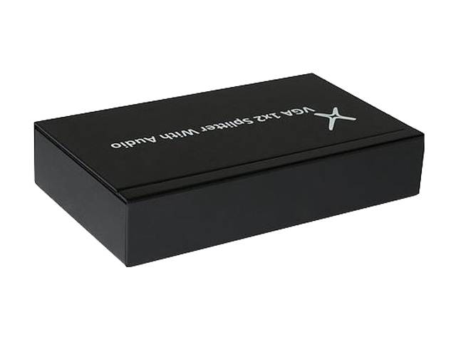 XtremPro 41138 VGA Splitter 1x2 Ports, 1 In 2 Out, 15 Pin w/ 3 Audio Ports, Resolution Up To 1920x1200 & 1080p, Amplifier Bandwidth To 500MHz For PC, TV Monitor Projector Screen Sharing - Black