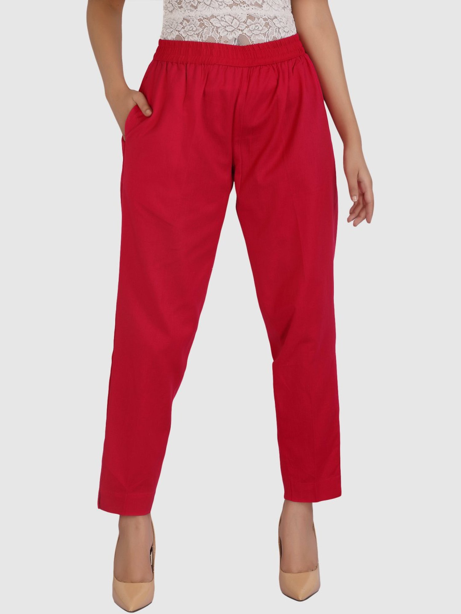 Cotton Culture Red Cotton Pants
