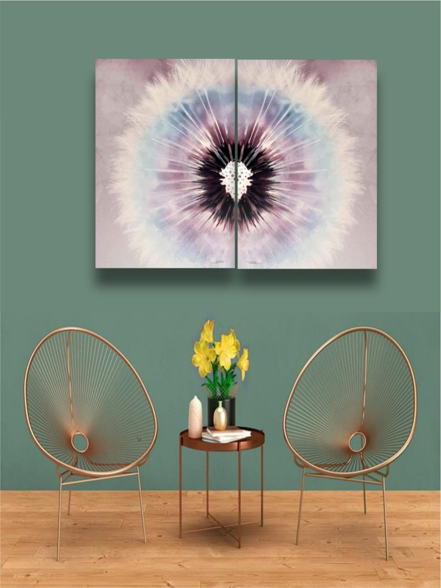 The Art House Abstract Multicolor Canvas Painting