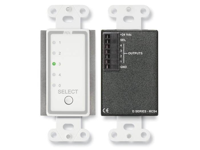Remote Channel Selector - 4 Channels - controls RU-ASX4D/R