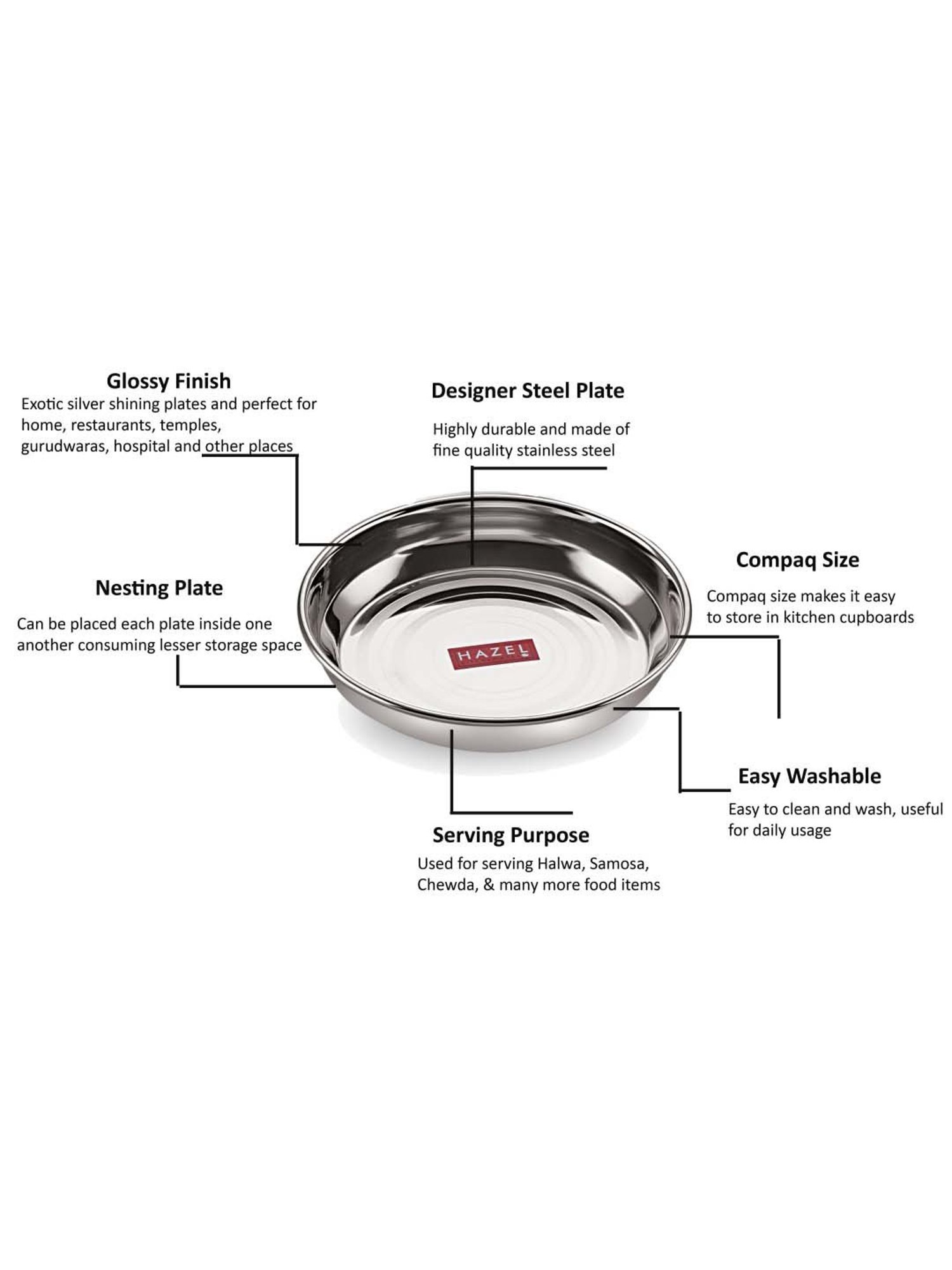 Goodhomes Transparent Glass Butter Dishes With Lid