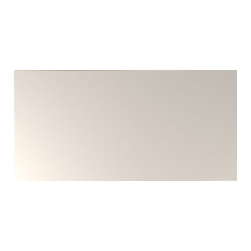 70.86" Utopia Modern Beveled Rectangular Dining Table with Glass Top Maple Cream/Off White - Manhattan Comfort