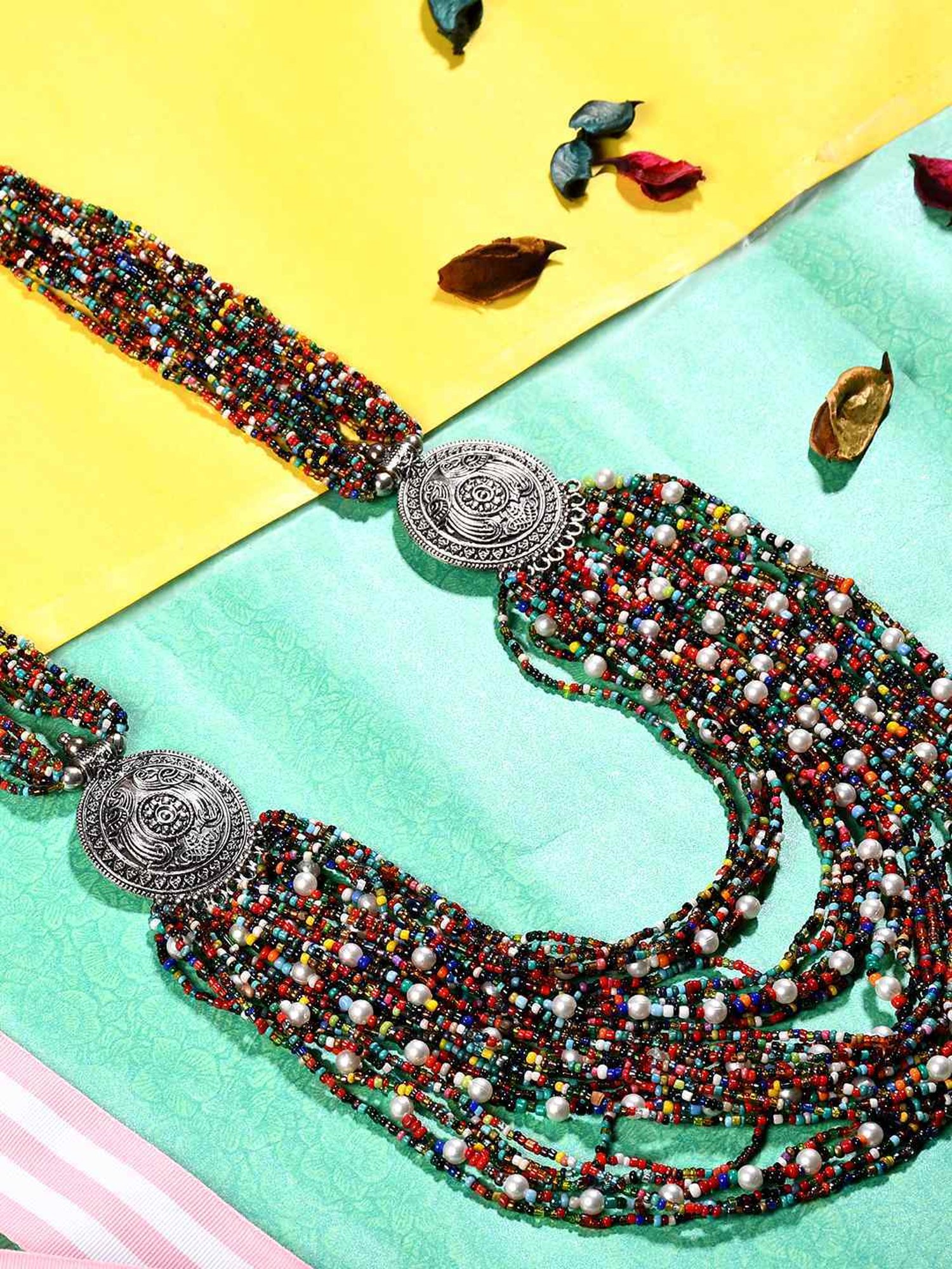 Imli Street Multicolor Long Beaded Handcrafted Necklace
