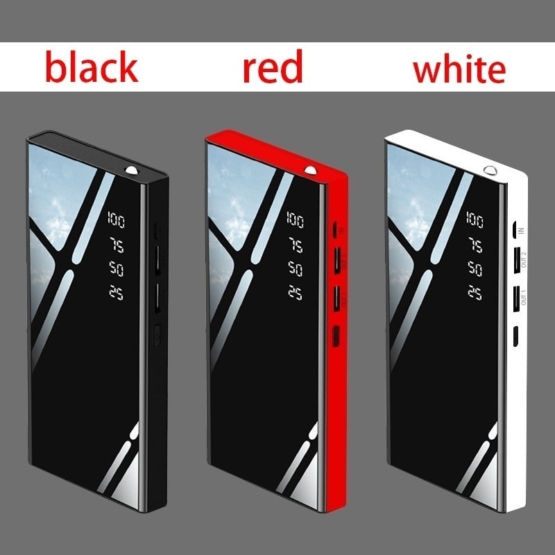 500000mAh Portable Power Bank Fast Charging 2 USB LED Flashlight Original Power Bank  For All Phone