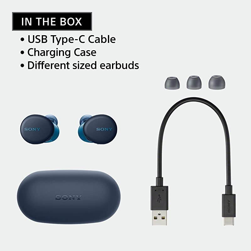 WF-XB700 EXTRA BASS True Wireless Earbuds Headset/Headphones with Mic for Phone Call Bluetooth Technology, Blue