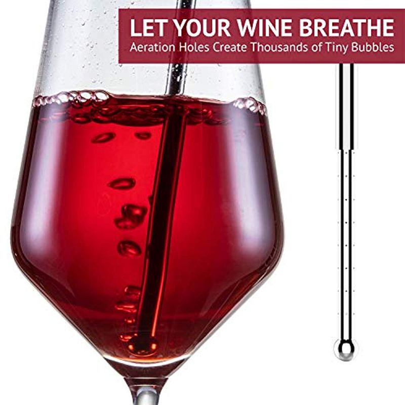 Ivation Electric Wine Bottle Aerator - Extendable Wine & Spirit Aerator for Full Bottle or Individual Glass