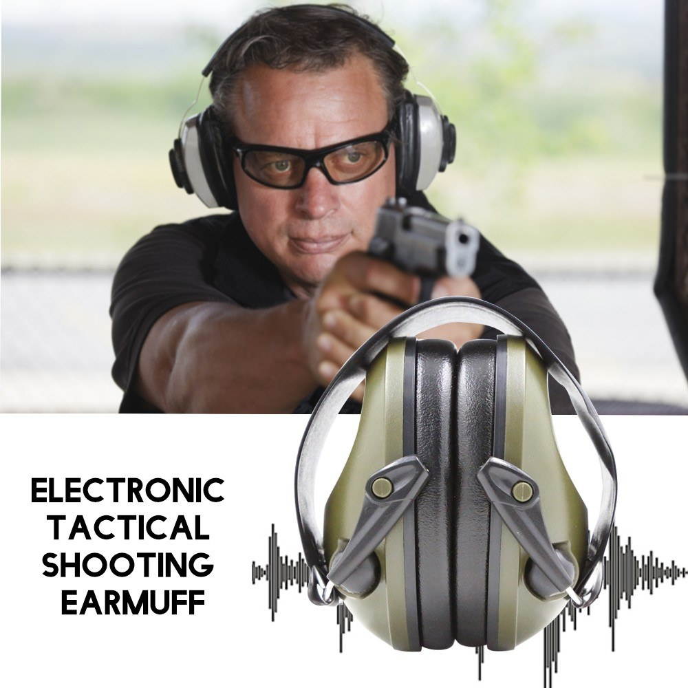Ear Protector Electronic Tactical Shooting Earmuff Hearing Protection Adjustable Foldable Anti Noise Snore