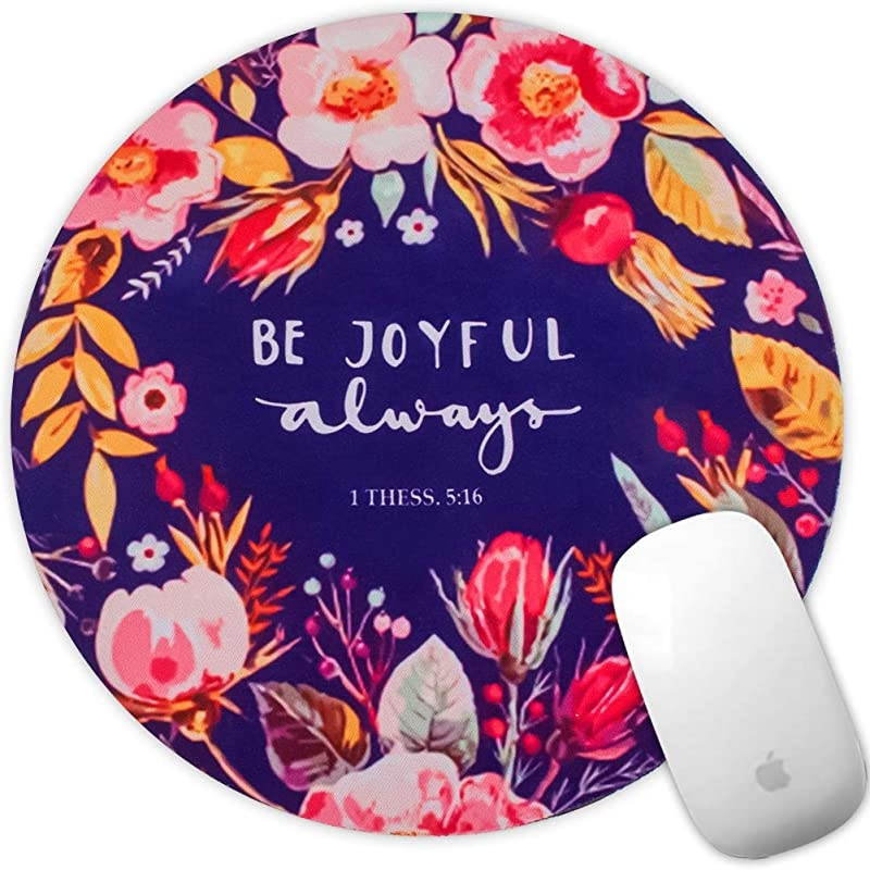 Mouse Pad Mousepad Non-Slip Rubber Gaming Mouse Pad Round Mouse Pads for Computers Laptop (Be Yourself)