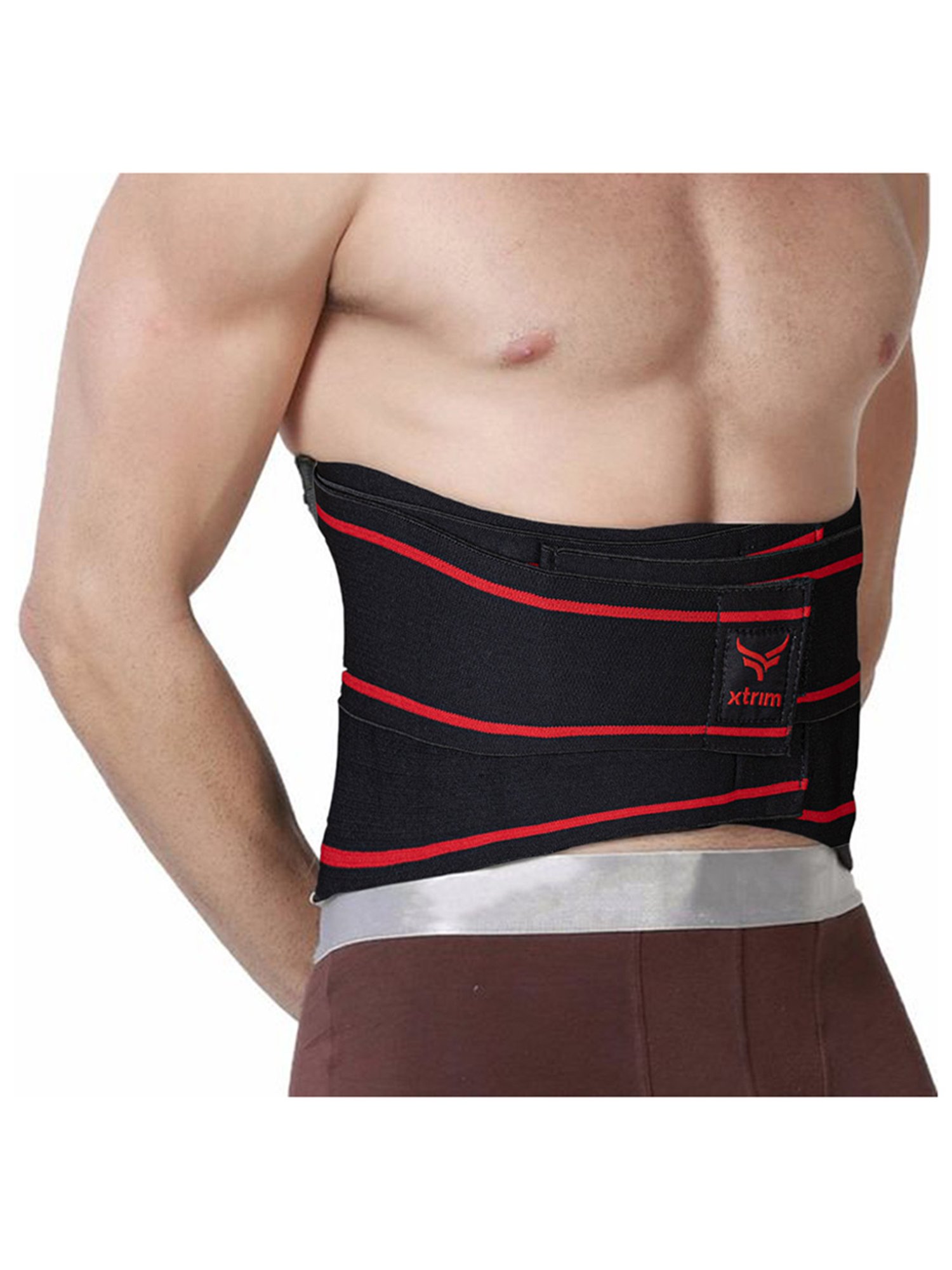 Xtrim Back Support Belt For Backache (Black) Size - Large