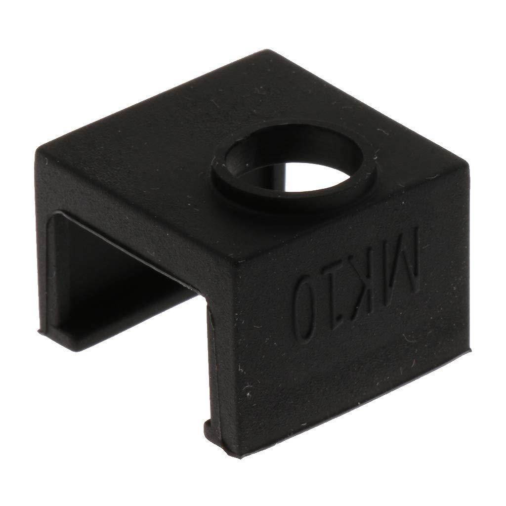 Almencla Silicone Socks Cover Instead Ceramic Insulation for MK10 Printer, Soft Rubber Heater Block Sleeve Protector
