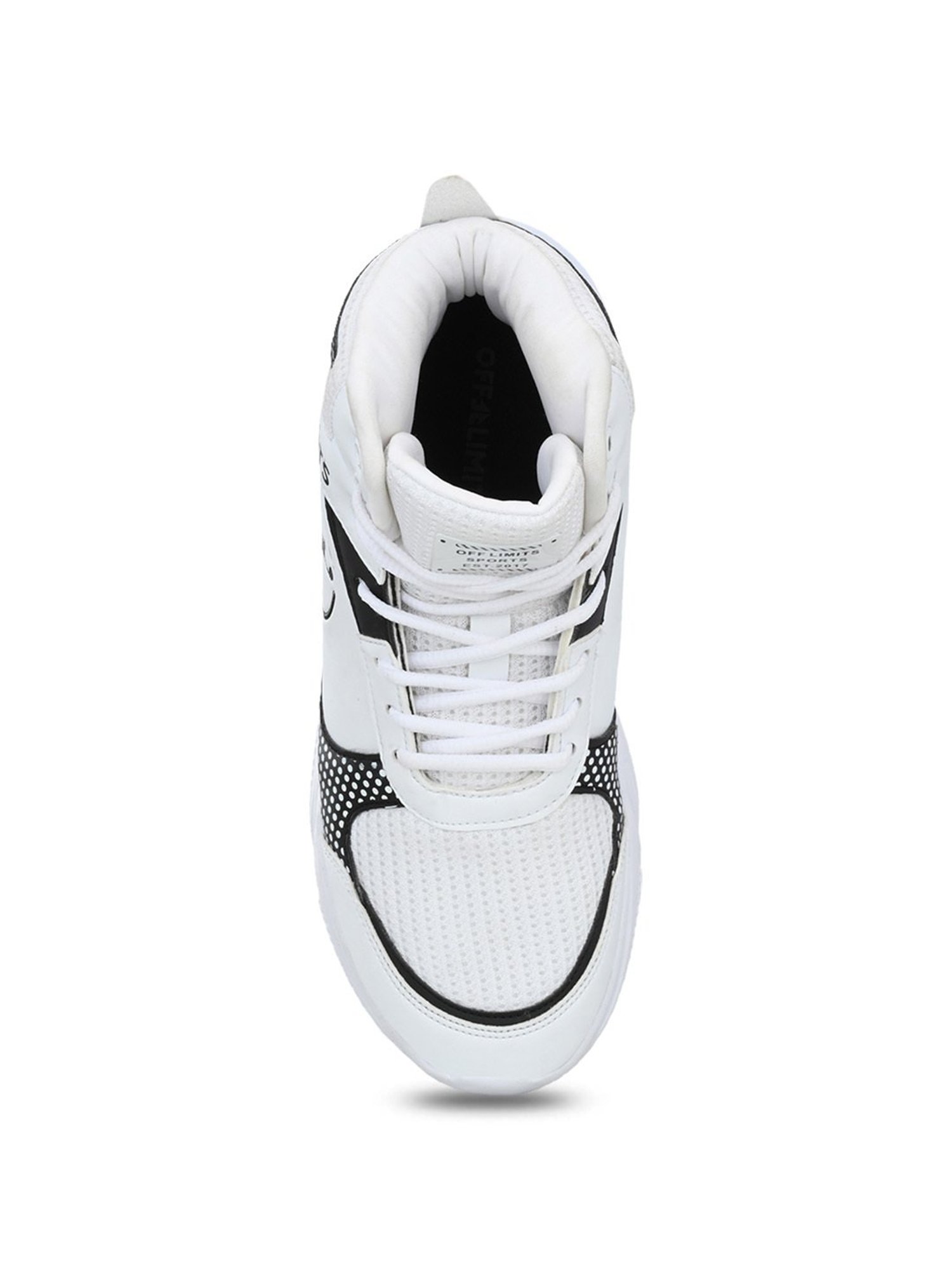 OFF LIMITS Men's DUNK EXCEL White Ankle High Sneakers