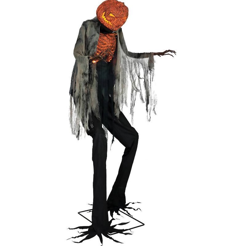 Scorched Scarecrow Animated w/o Fog Halloween Decorative Mannequin