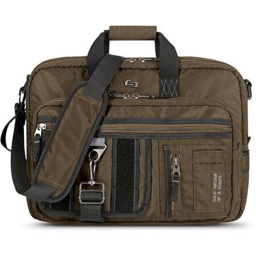 SOLO Khaki Zone Hybrid Briefcase With 15.6" Laptop Pocket, Khaki Model UBN350-3