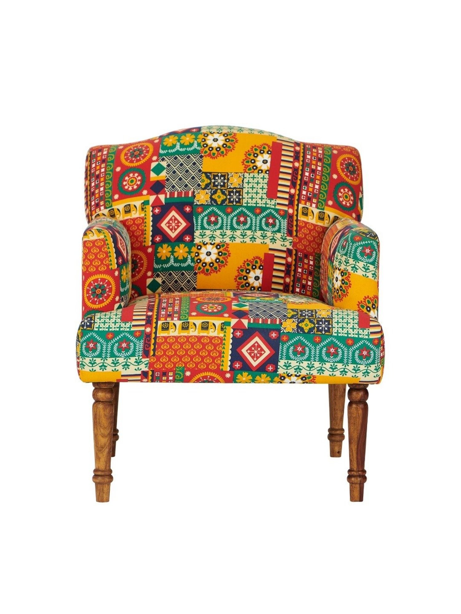 Durian Melania Cigar Brown Fabric Rocker Chairs