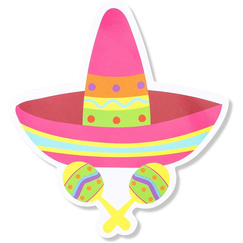 Bright Creations 40 Pieces Mexican Classroom Decorations with Banner, Cutouts, Borders, Fiesta Party Decorations