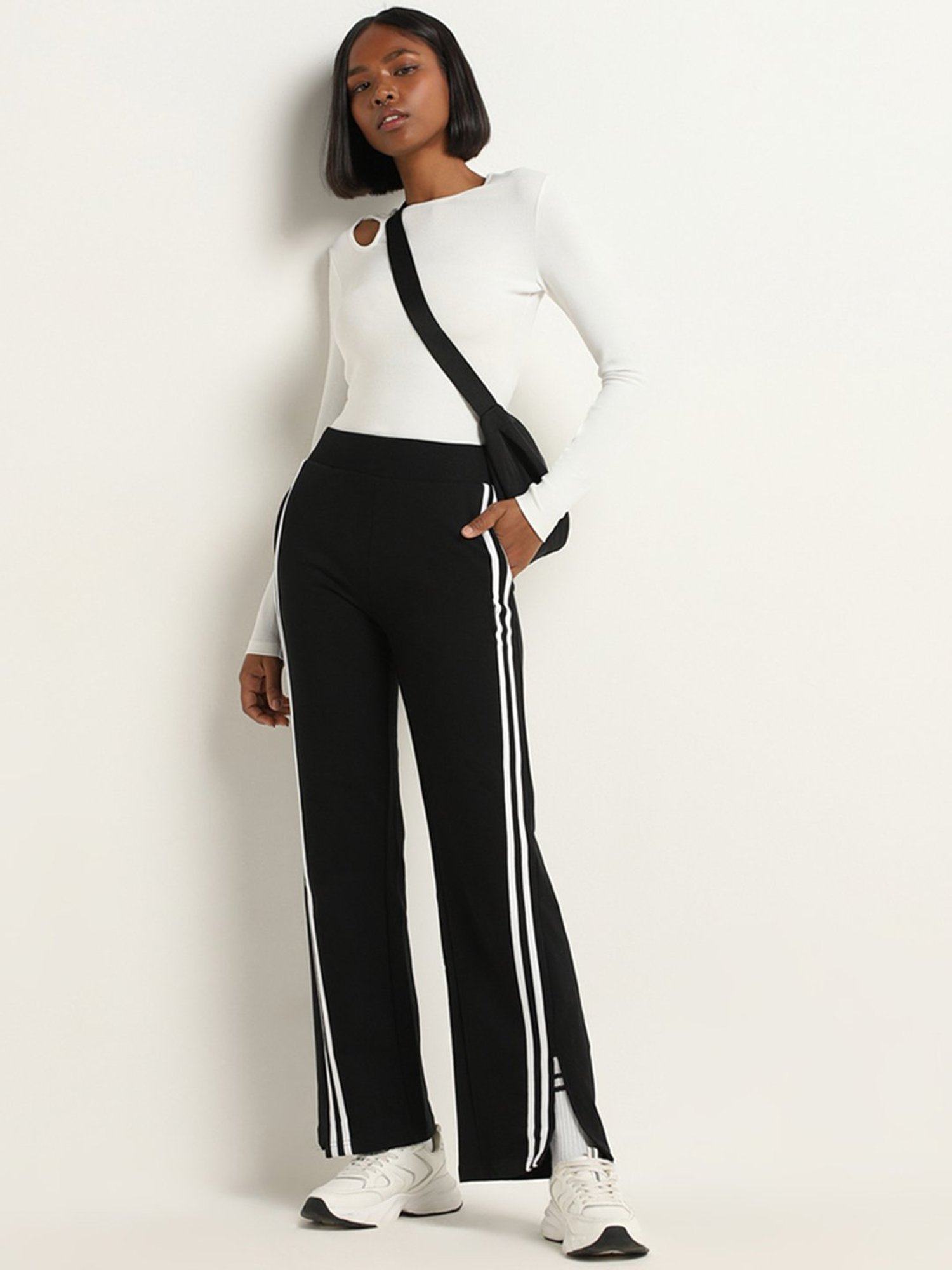 Studiofit by Westside Black High Rise Track Pants