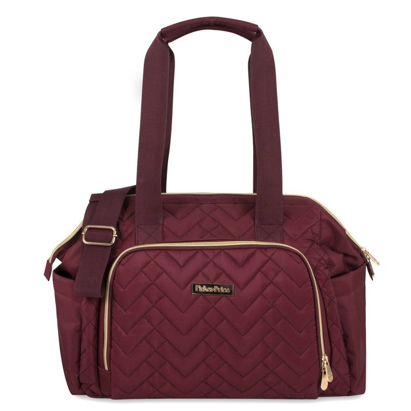 Fisher-Price Quilted Harper Frame Bag - Burgundy