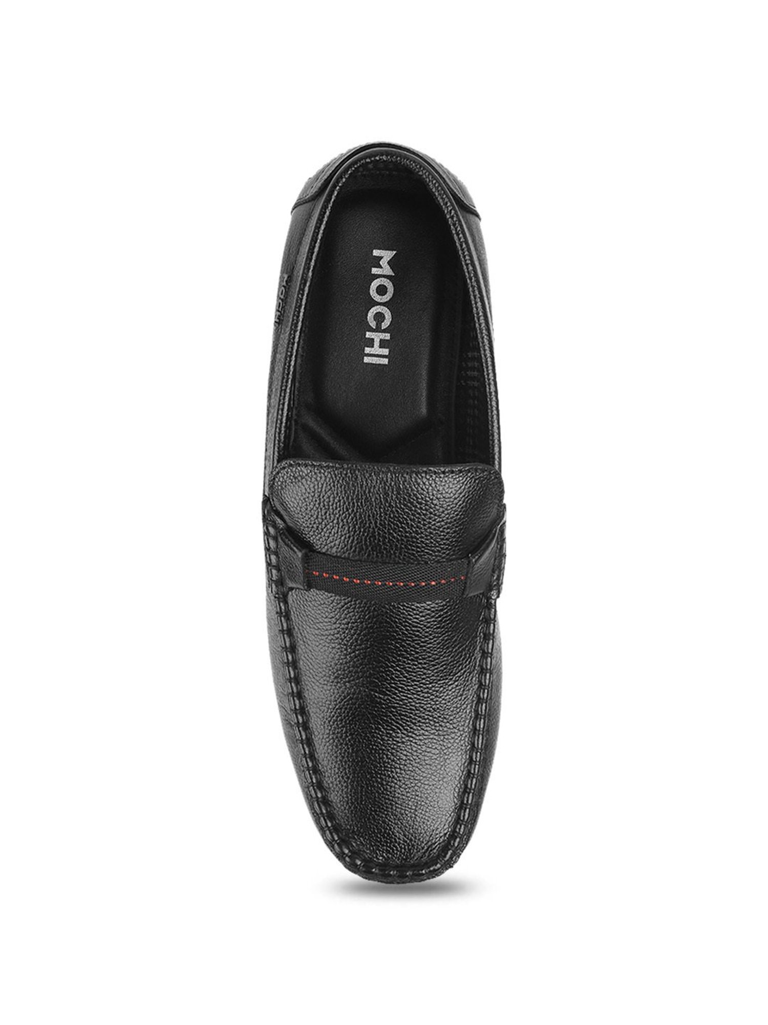 Mochi Men's Black Casual Loafers