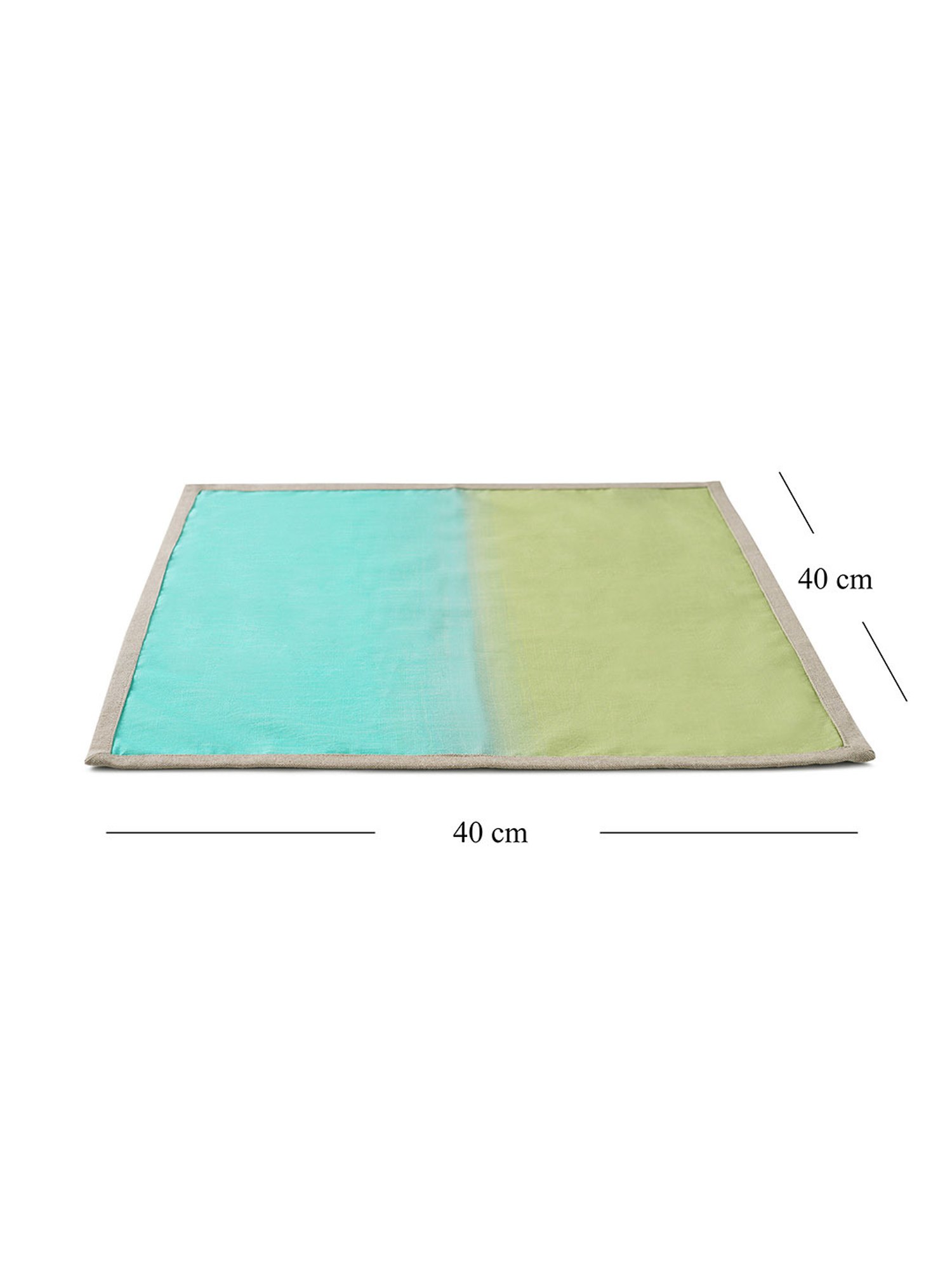 Pure Home and Living Green Cotton Solid Table Napkins