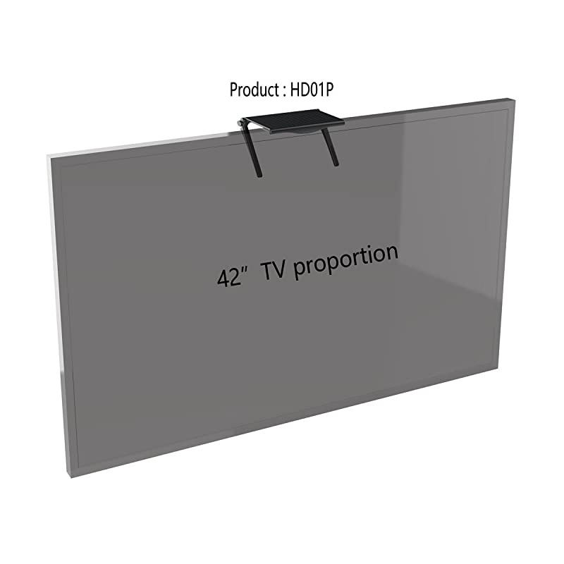 TV Screen Top Shelf Monitor Mount Organizer for computer monitor/flat Screen TV,Black