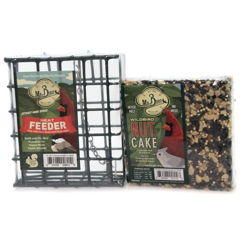 Home & Garden 5.0" Small Cakes & Cage Starter S/3. No Mess Bugs Nuts Fruit Bird Mr Bird  -  Bird And Wildlife Food