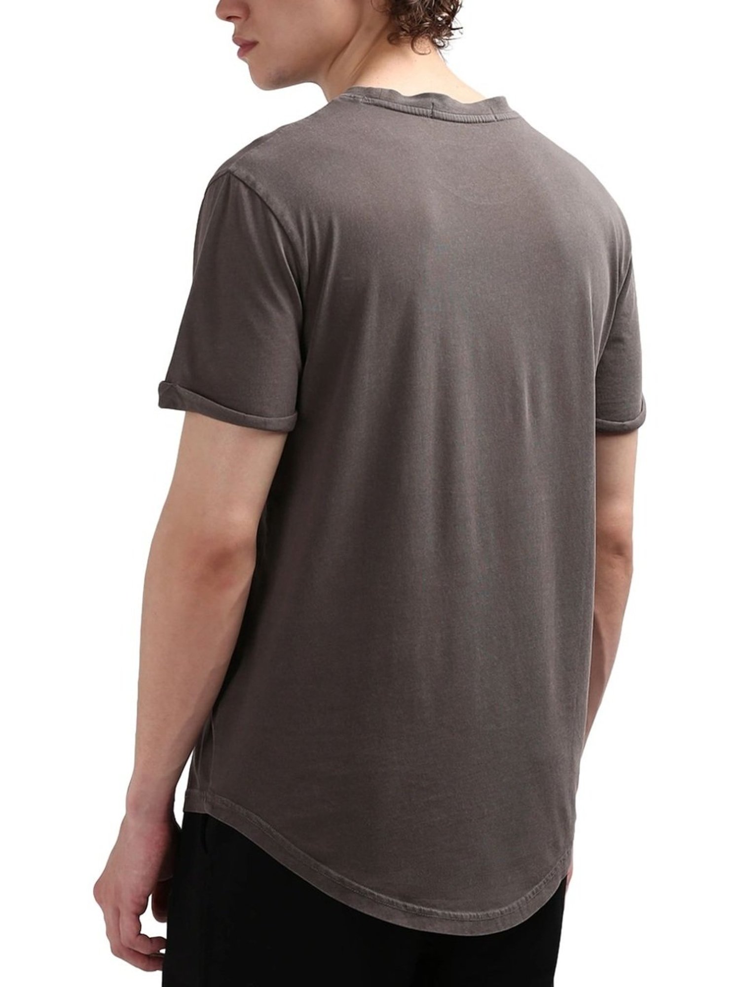 Calvin Klein Brown Cotton Regular Fit T-Shirt