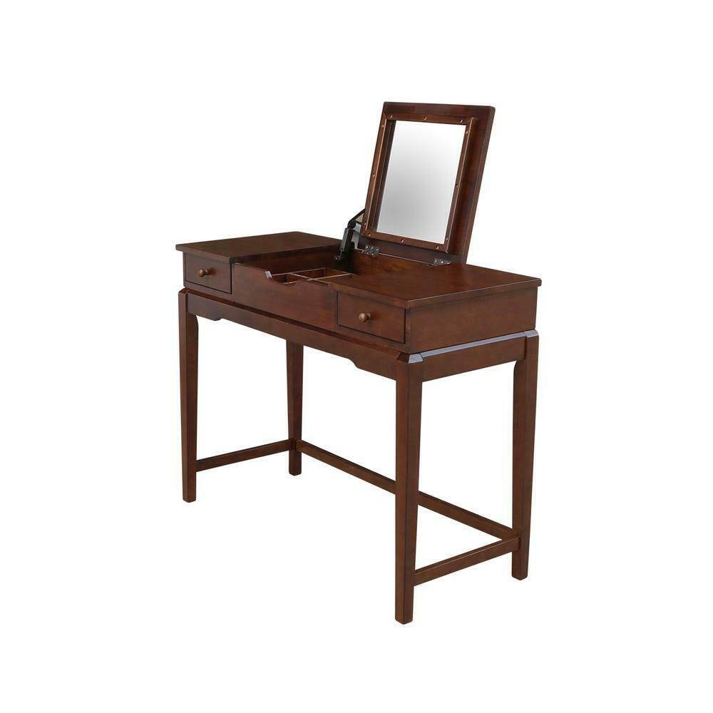 International Concepts DT581-2 31.5 x 40.2 x 17.1 in. Vanity Table, Espresso