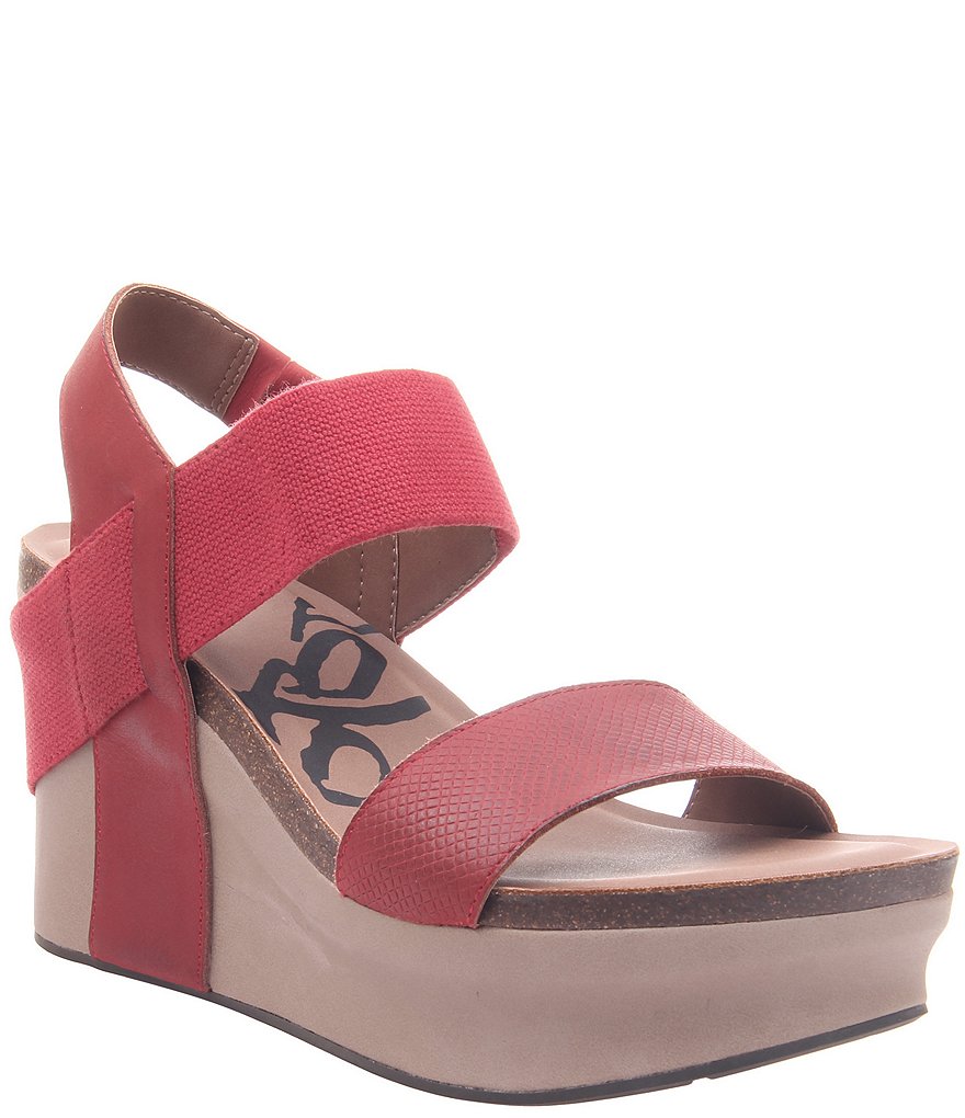 OTBT Bushnell Leather Platform Wedges