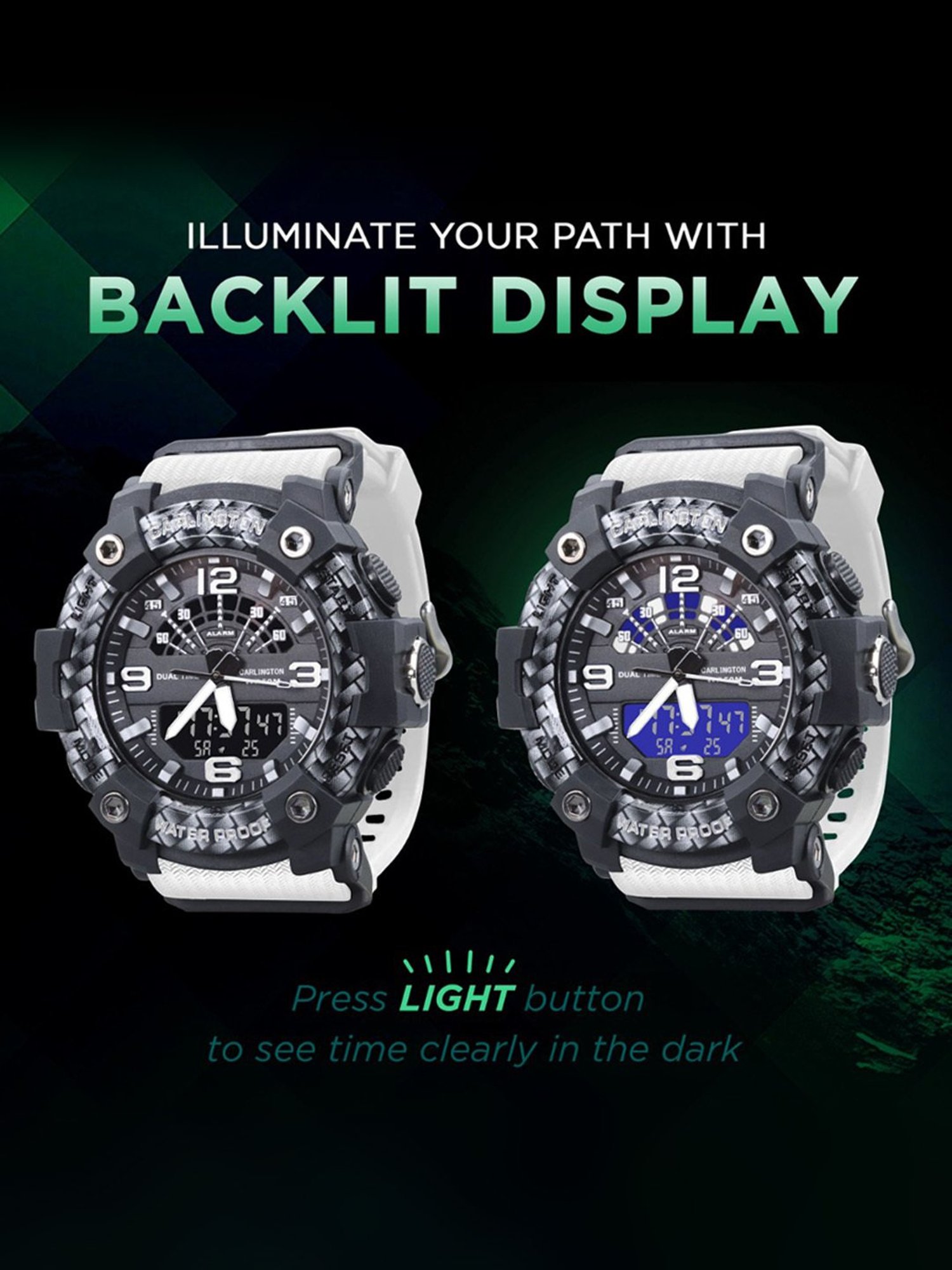 Carlington Endurance 9103 White Chronograph Watch for Men