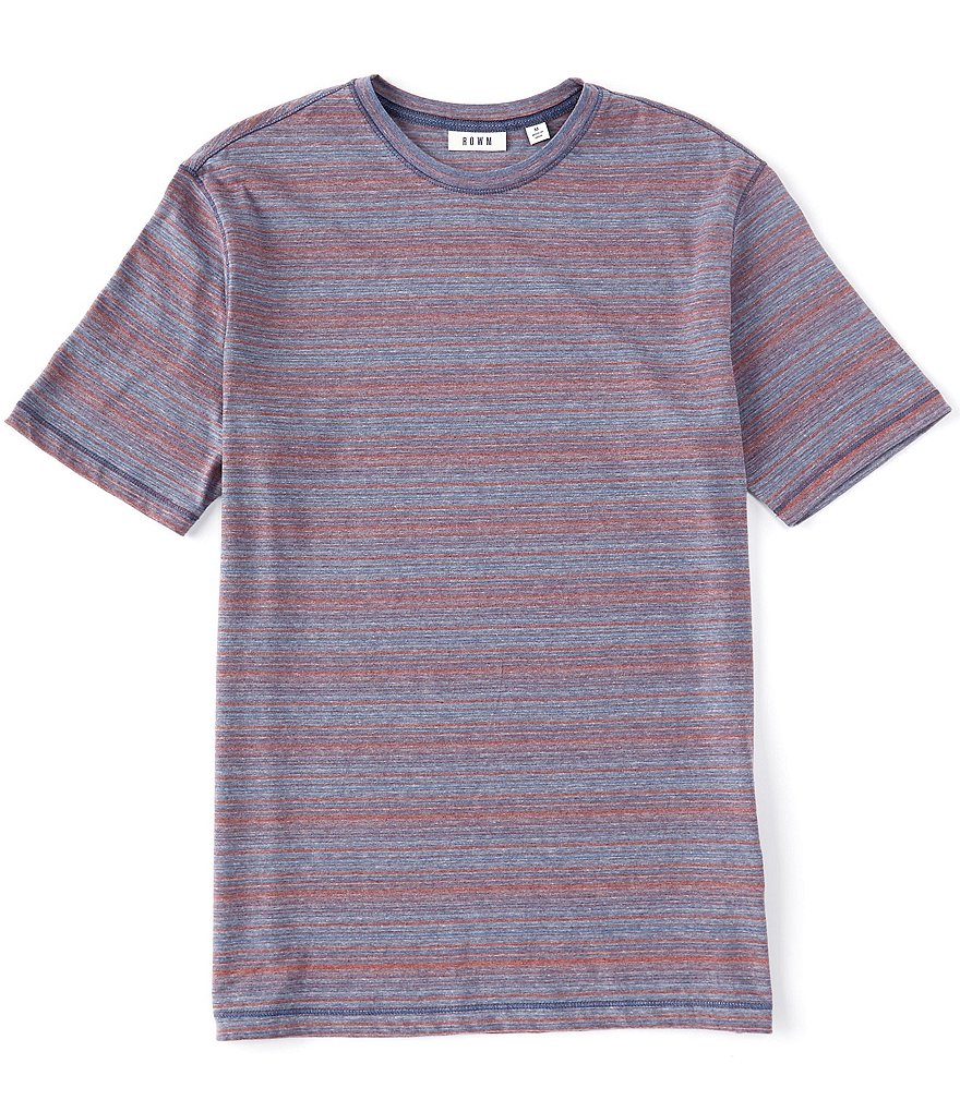 Rowm Short-Sleeve Vintage Stripe Crew T-Shirt