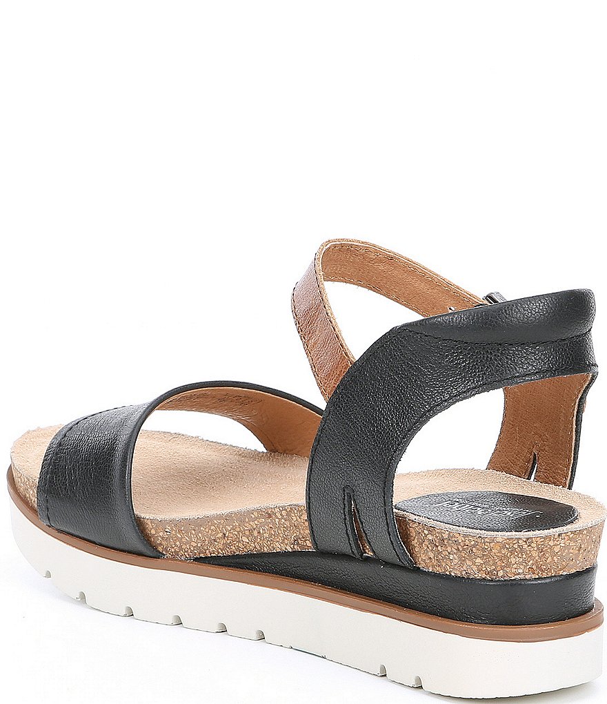 Josef Seibel Clea 01 Leather Platform Wedge Sandals