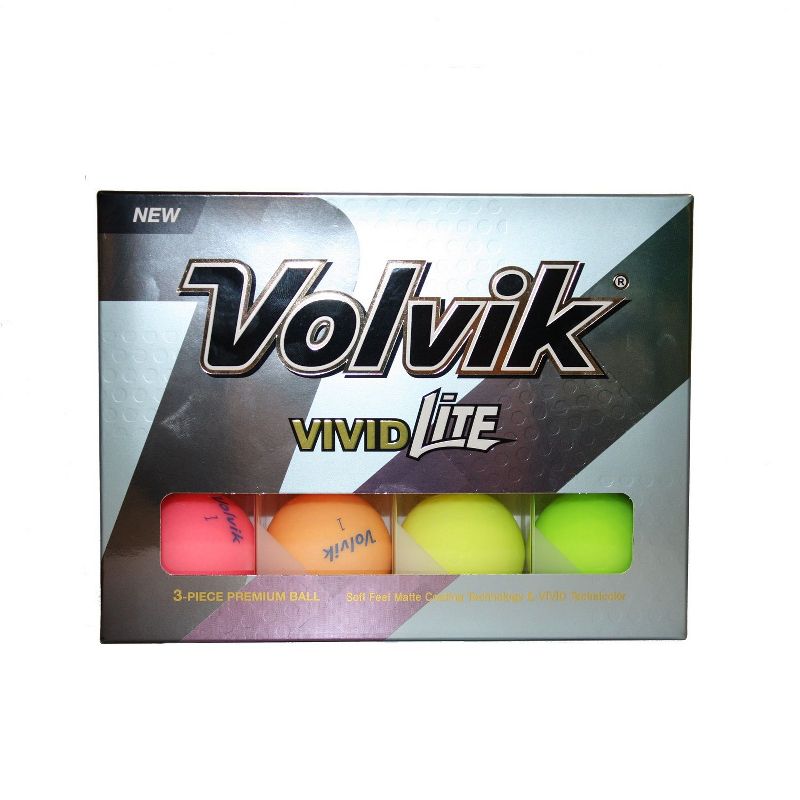 Volvik Vivid Lite Assorted Color Golf Balls-Dozen