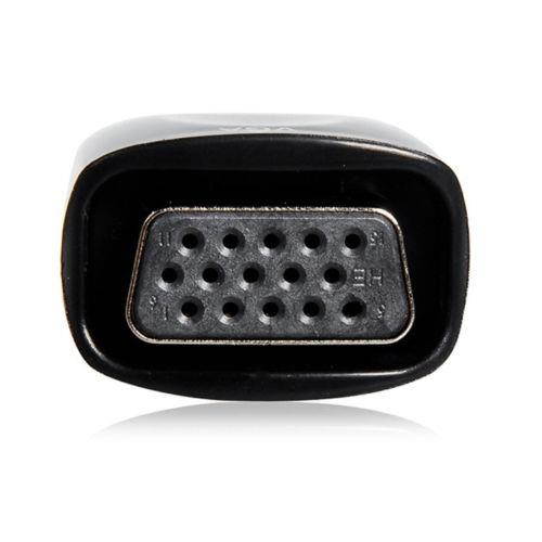 HDMI Male Source to VGA Female Output Video Converter Adapter with 3.5mm Audio Cable For Projector Laptop Computer