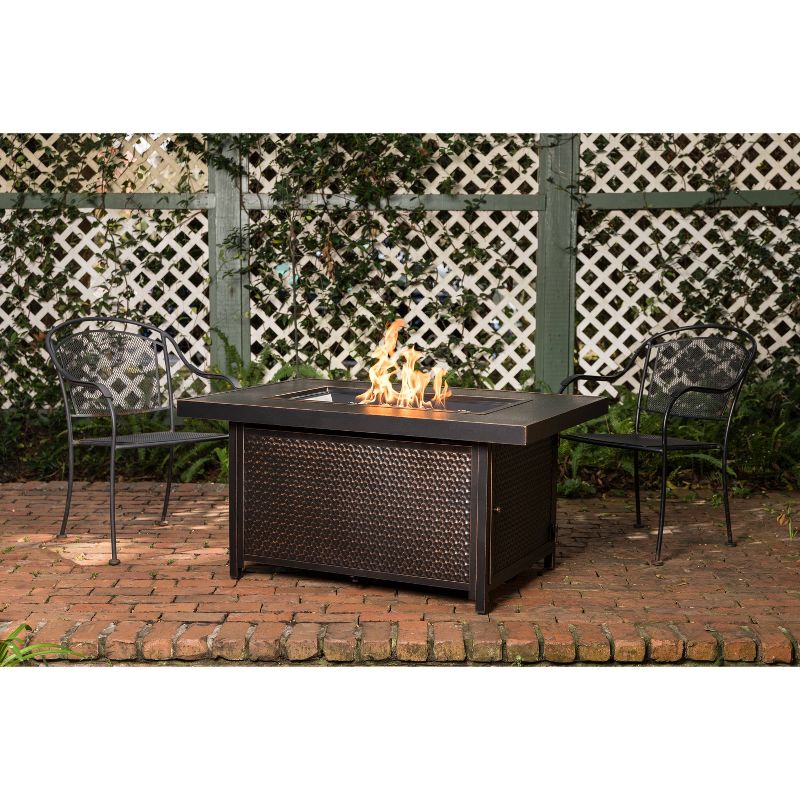 Weyland Rectangle Aluminum LPG Fire Pit - Fire Sense