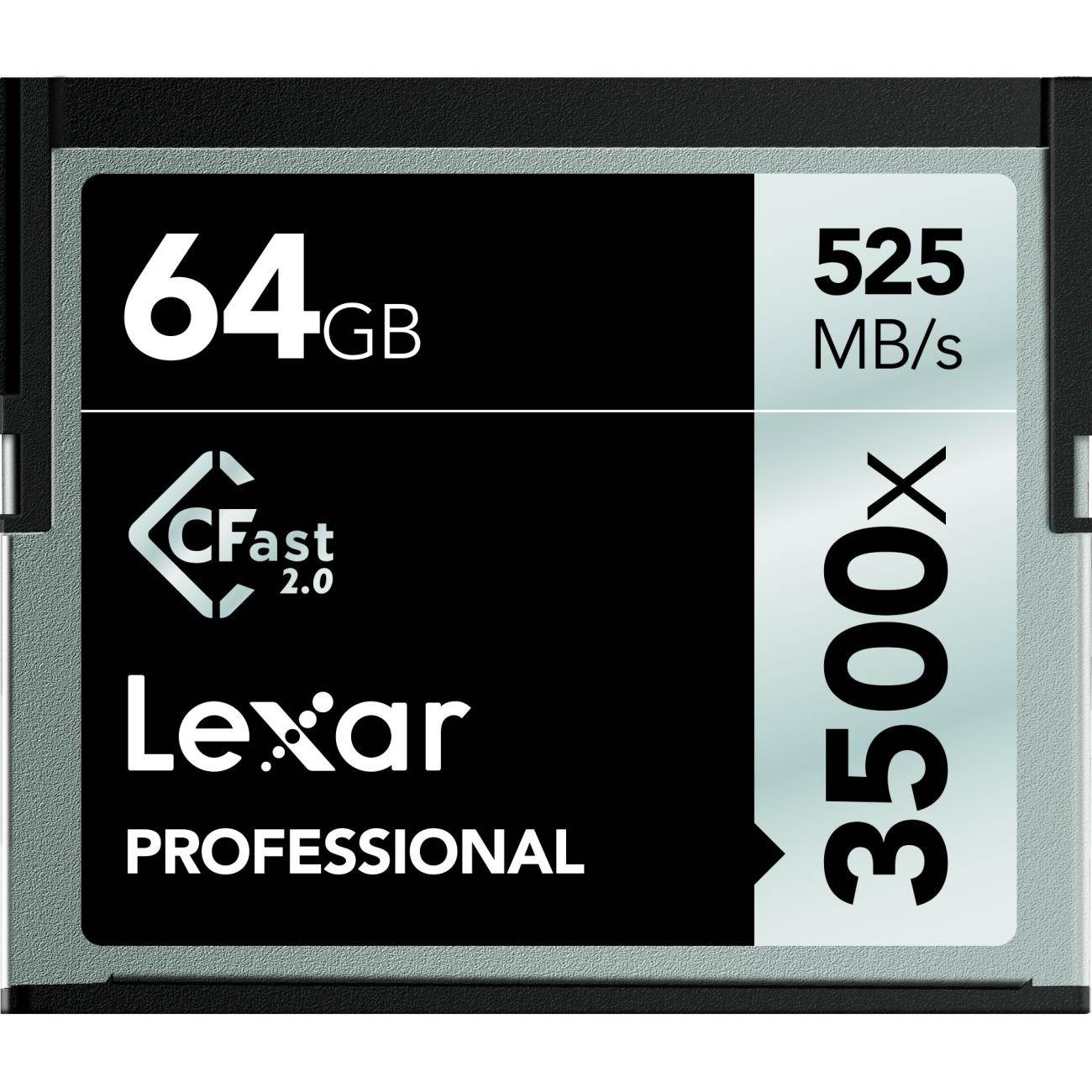 Lexar 64GB Professional 3500x CFast 2.0 Memory Card #LC64GCRBNA3500